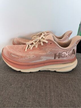 HOKA Clifton Women’s Pink Running Shoes — Cushioning Road Trainer